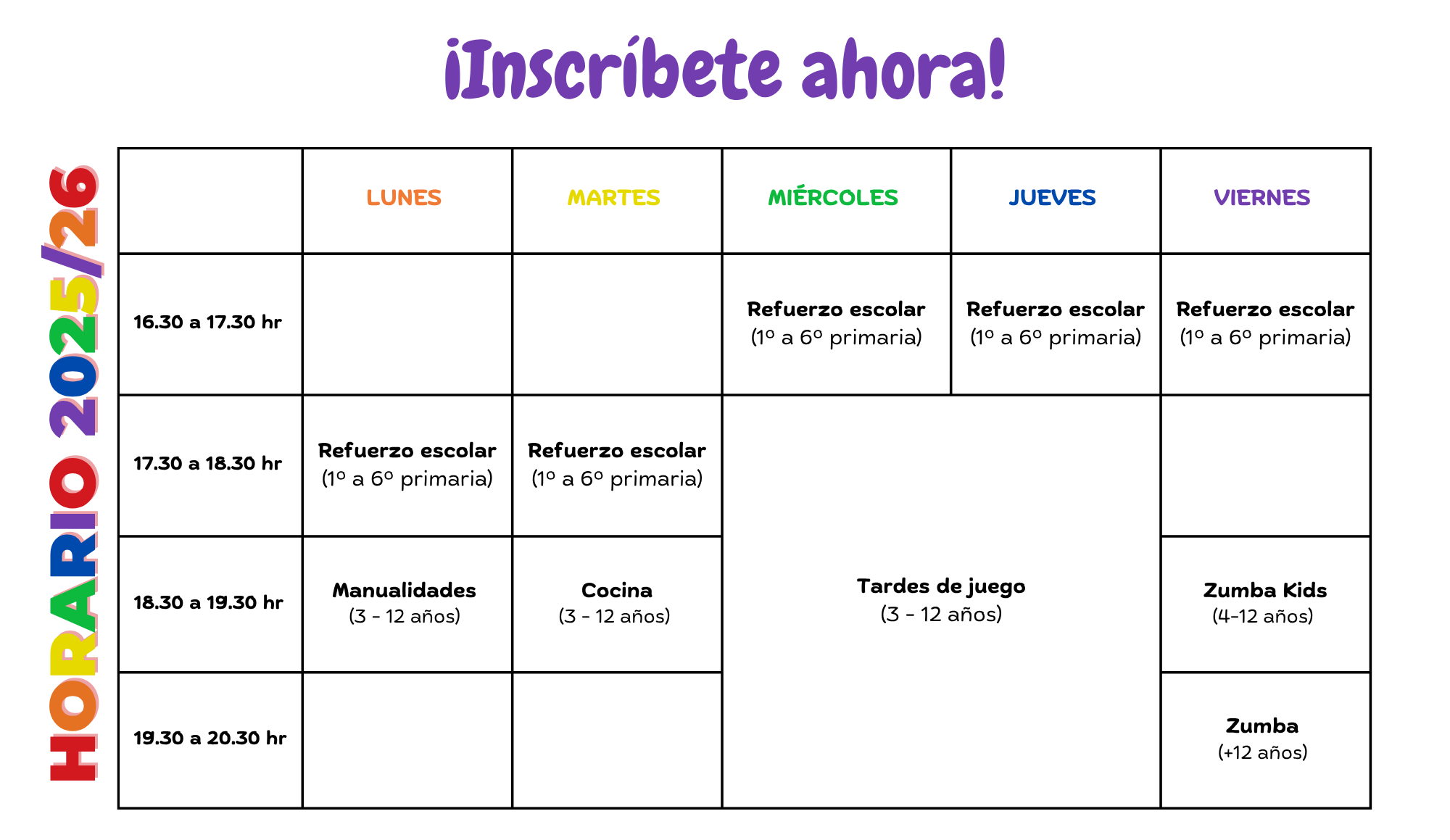 CALENDARIO 202425 Calendario de actividades